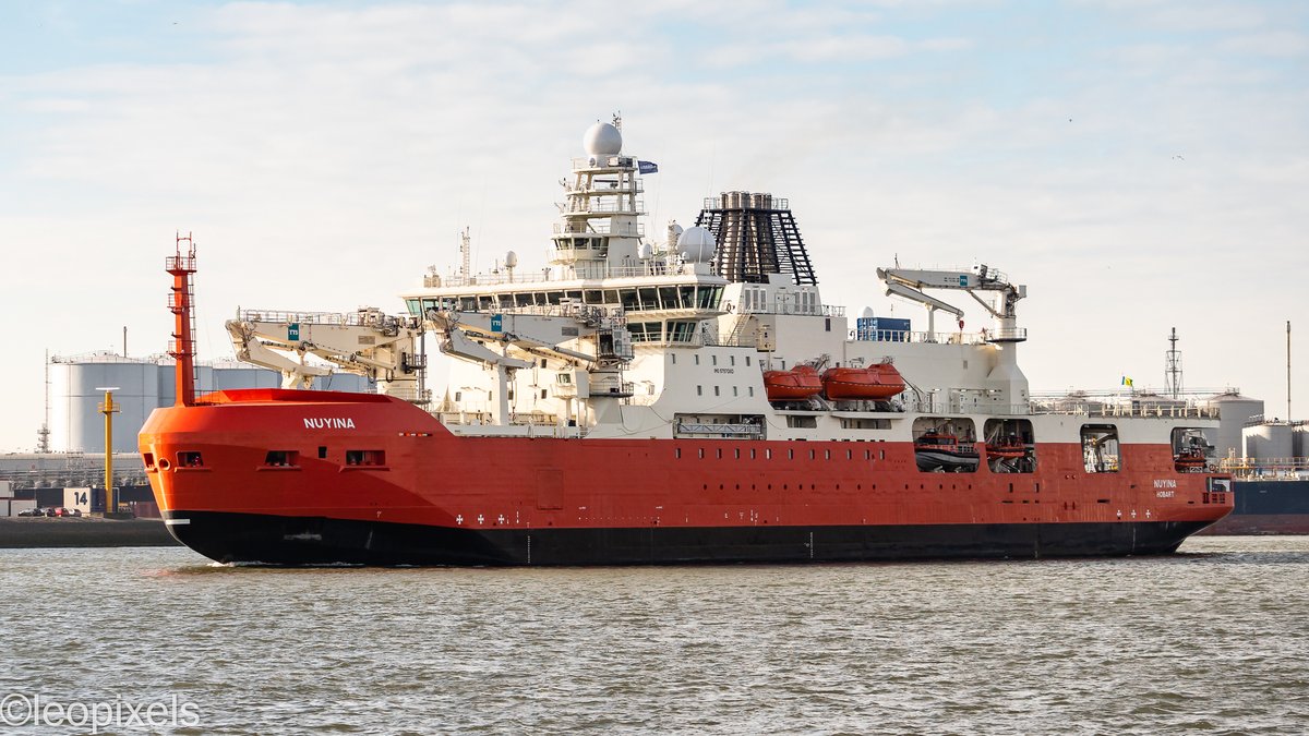 icebreaker and floating lab #nuyina river nieuwe maas Rotterdam TheNetherlands PortOfRotterdam