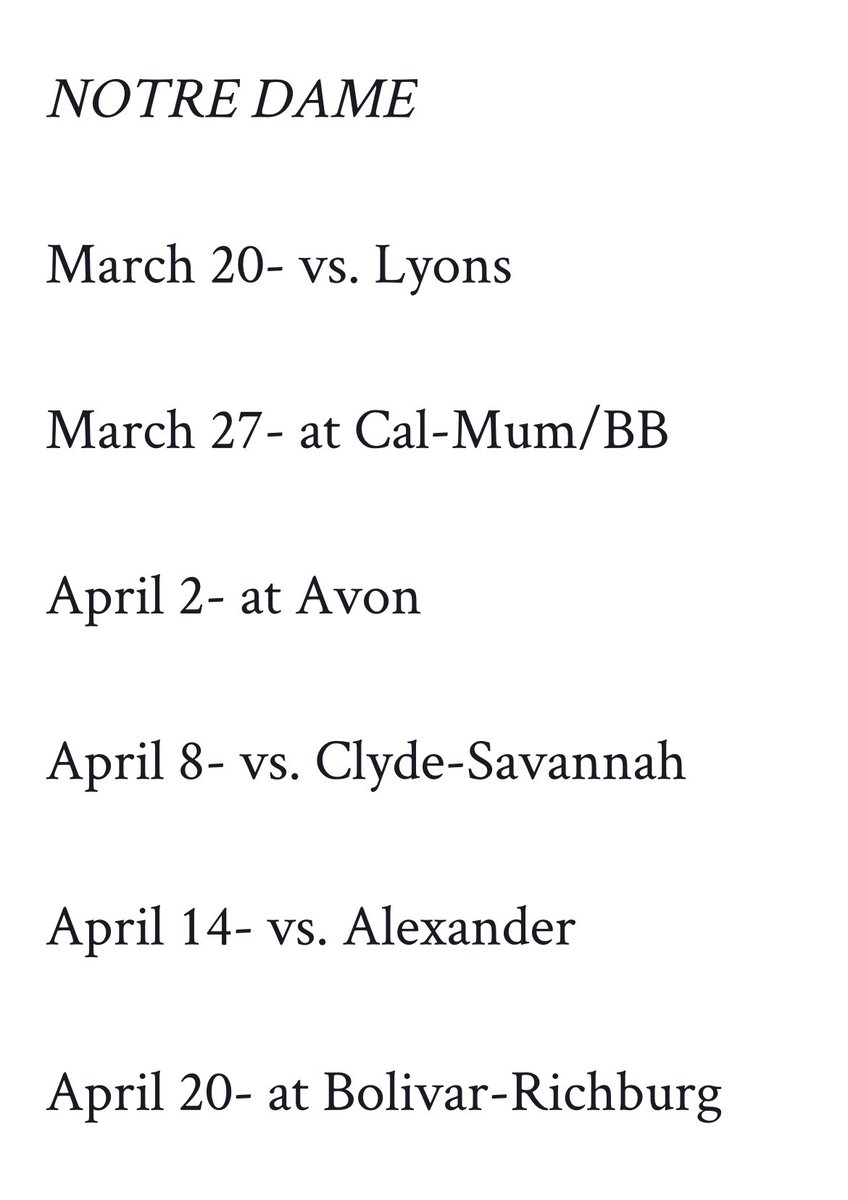 Notre Dame of Batavia Football tweet media