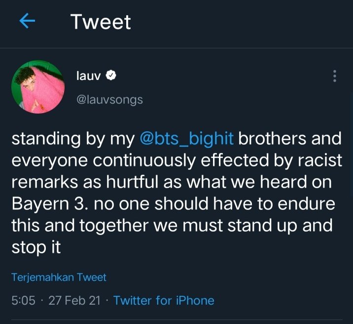 cutefangirl14's tweet image. Army is very grateful because our Bangtan is surrounded by good people like them🙏💜

WE LOVE YOU BANGTAN
WE LOVE YOU BANGTAN
WE LOVE YOU BANGTAN

#RacismIsNotAnOpinion
#APOLOGIZE_TO_BTS 
#Bayern3_racism