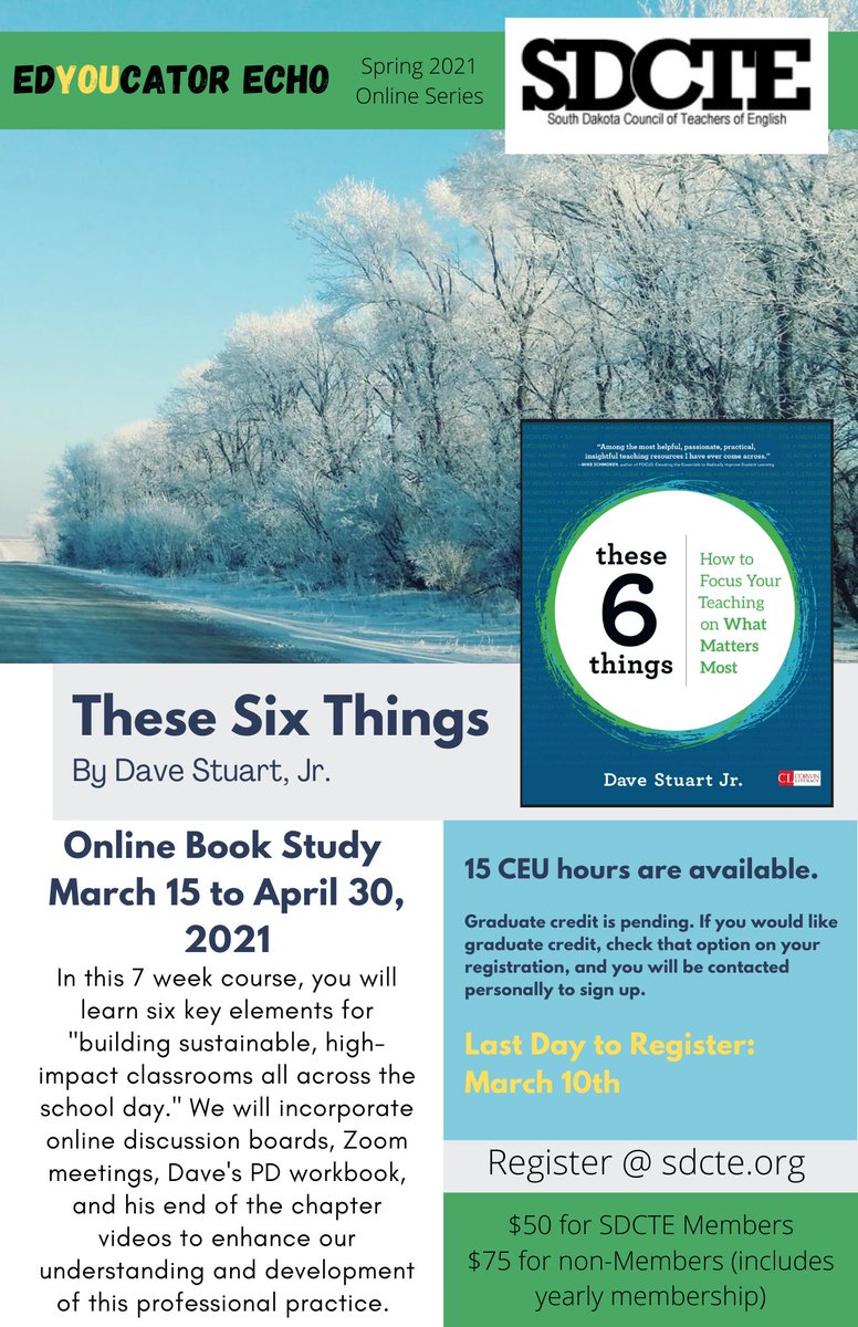 SD Council of Teachers of English (SDCTE) (@sdctenglish) on Twitter photo 