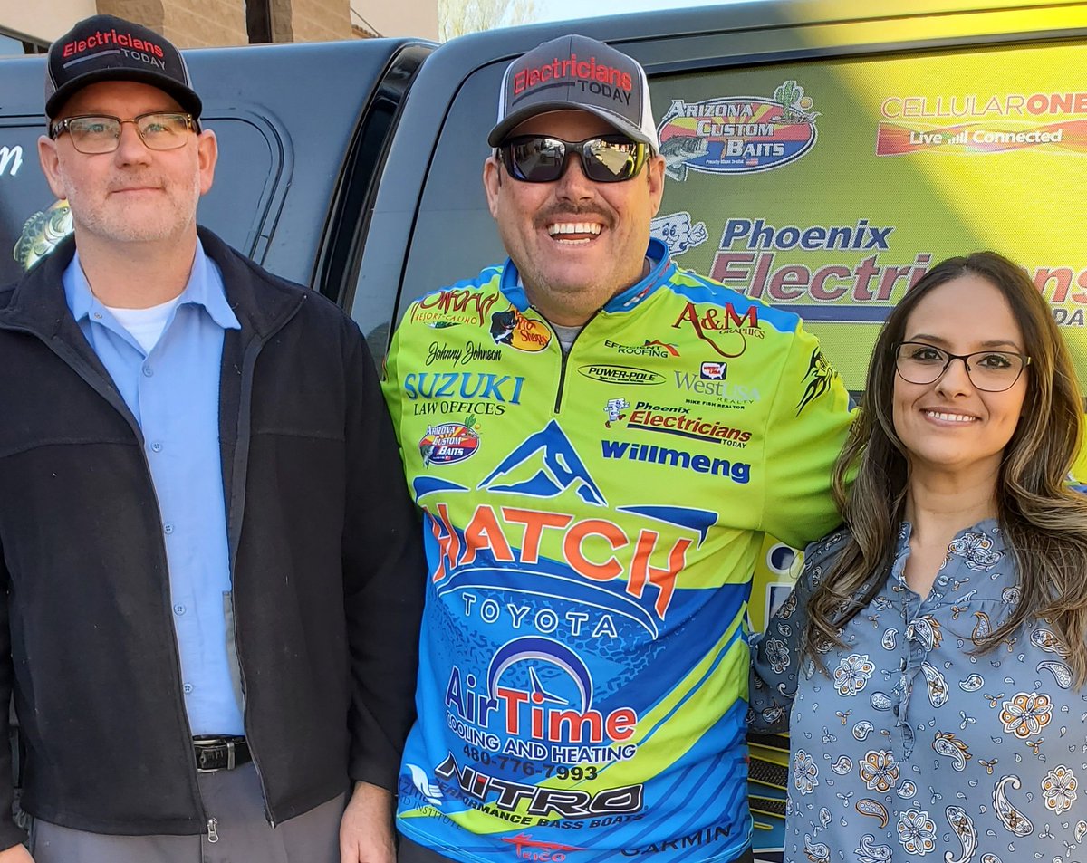 Filmed a new commercial for Phoenix Electricians Today. A great sponsor of the show. Getting ready for an all new season of Fishing with Johnny Johnson starting April. #phoenixelectricianstoday