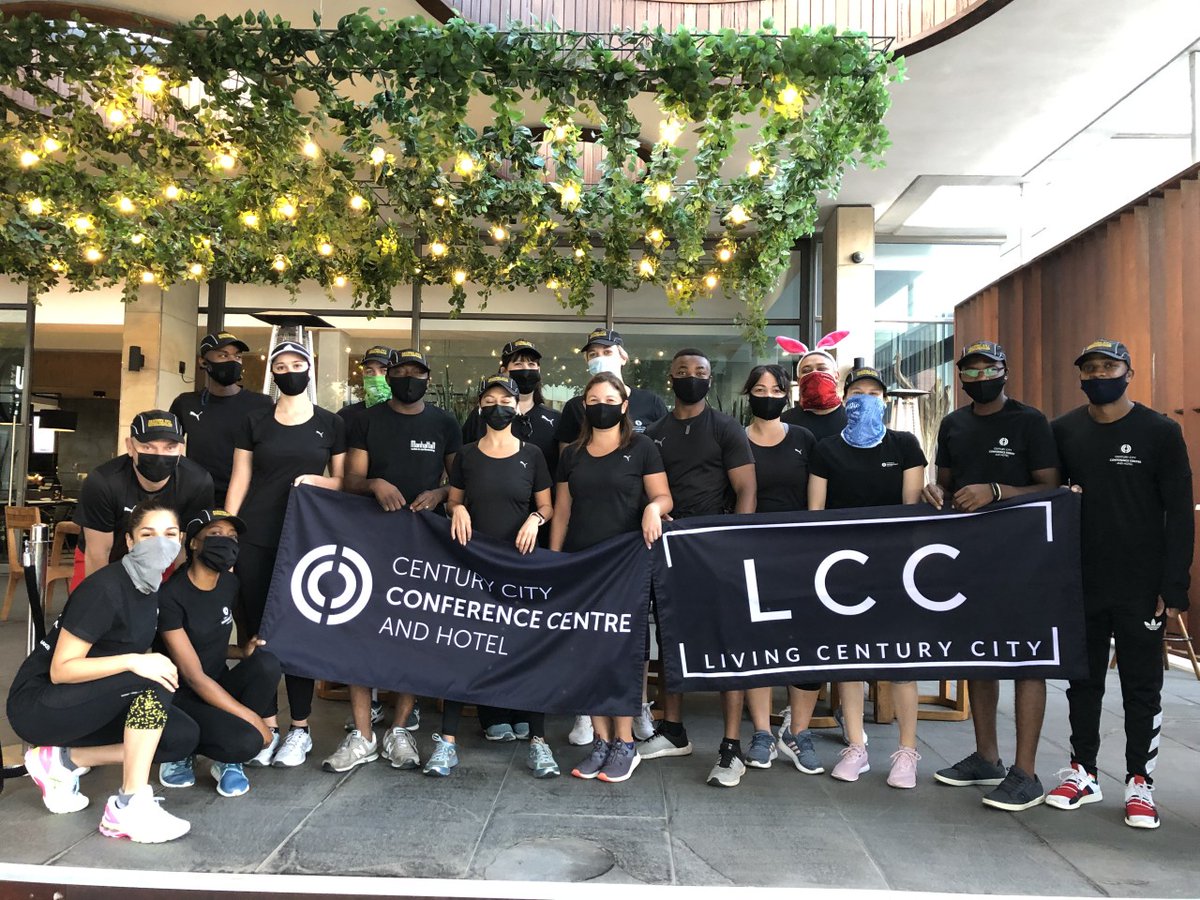 The Century City Conference Centre and Hotels team gathered this morning to run the #CCExpress2021 #RunOfTheCentury