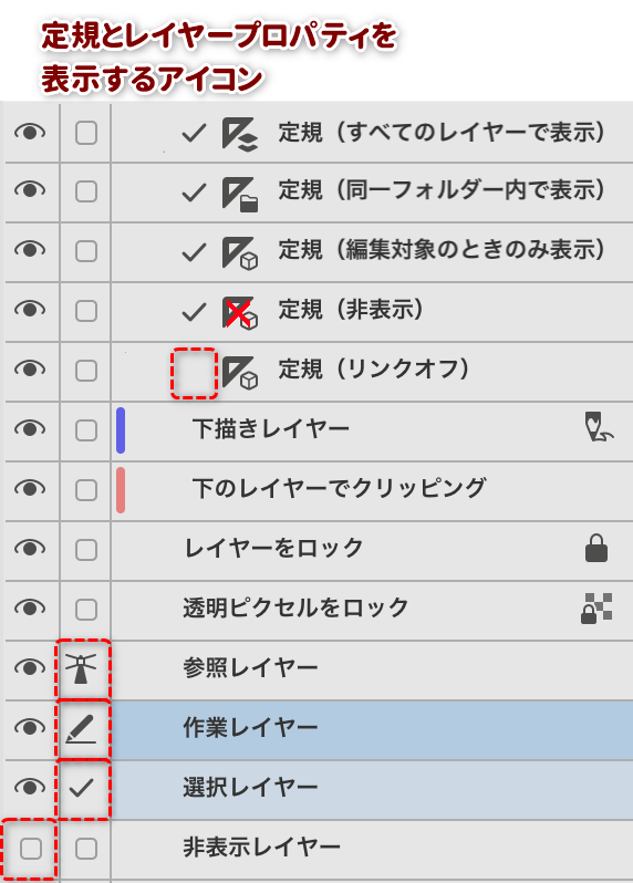 摩耶薫子 クリスタのレイヤーパレットのアイコン 一通りまとめてみました だいたい網羅できたと思うけど ヌケがあるかなー Clipstudio 摩耶薫子 クリスタのレイヤーパレットのアイコン 一通りまとめてみました だいたい網羅できたと思うけど ヌケがあるかなー Clipstudio