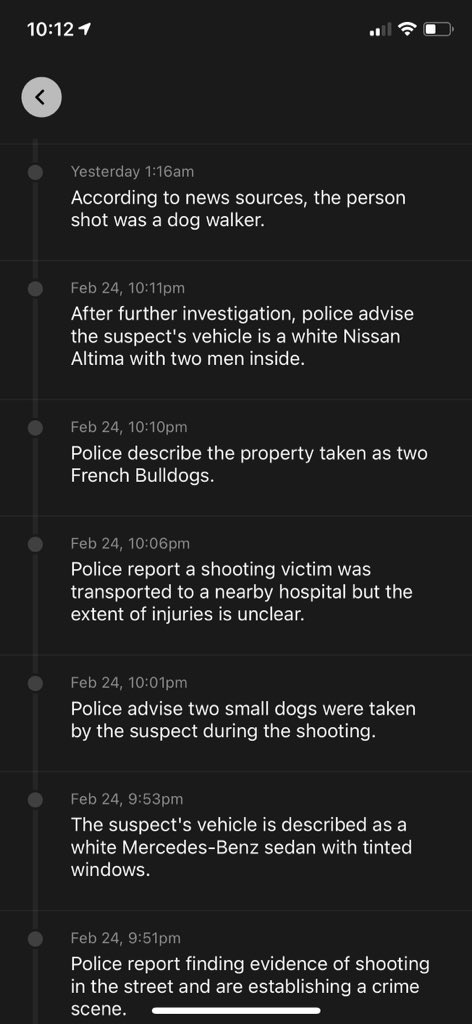 k8teyCat's tweet photo. @i8DiLiciousFood I got an alert from the Citizen app moments after it happened. I was horrified. The next morning they announced they were her dogs. https://t.co/wcFEQsisFL
