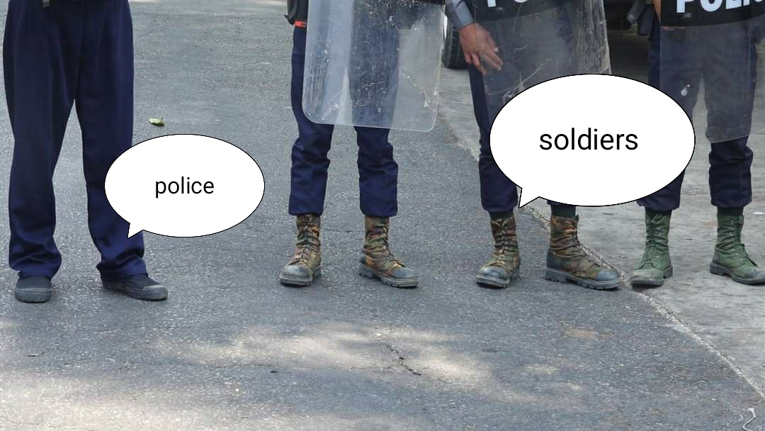 HnyinSu's tweet photo. Pregnant women are being abused by the police (military transformation). Look at their shoes
#HearTheVoiceOfMyanmar
#Stopviolenc
#HearTheVoiceOfMyanmar
#WeNeedJustice https://t.co/5j6au2D7JY