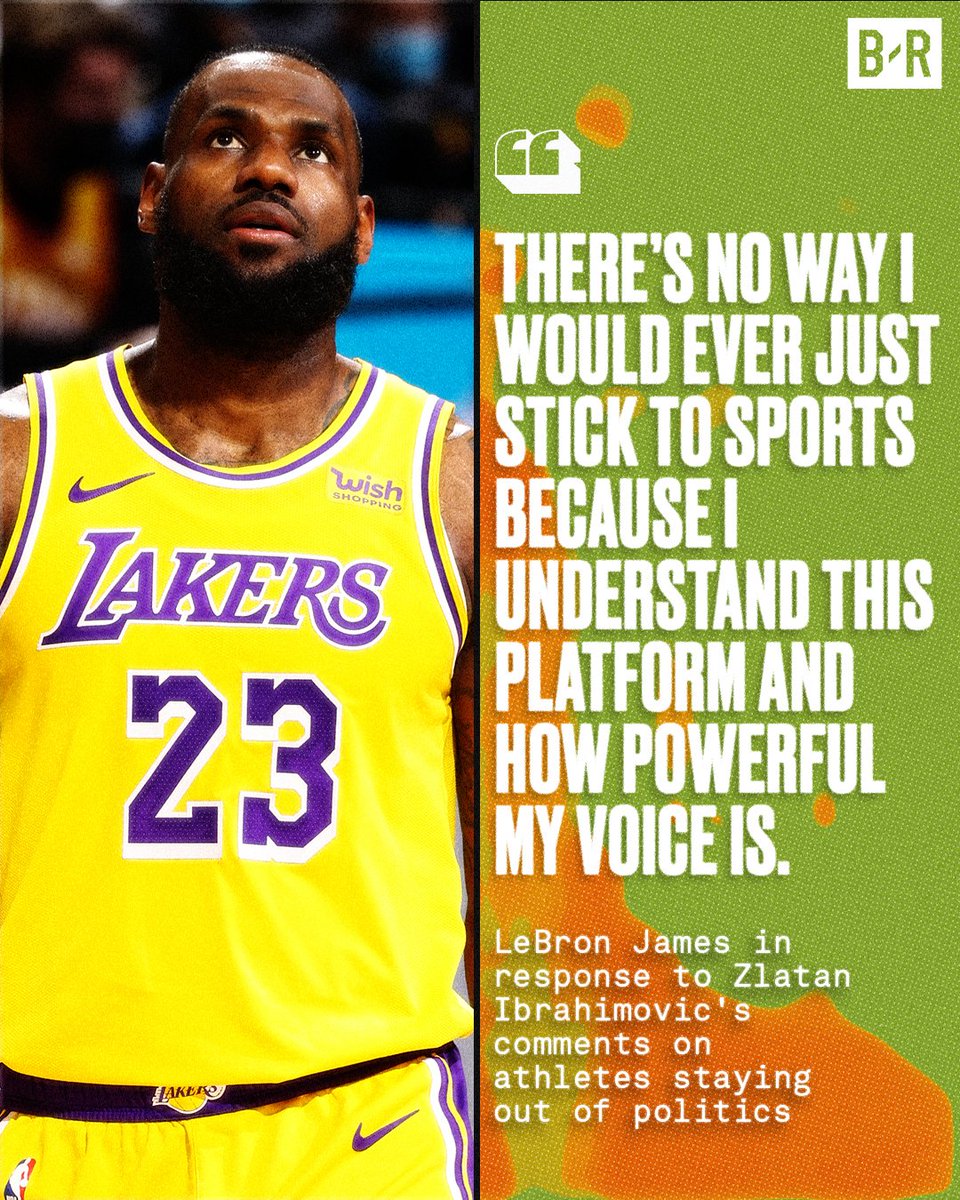 Bleacher Report on X: LeBron responds to Zlatan's comments.   / X