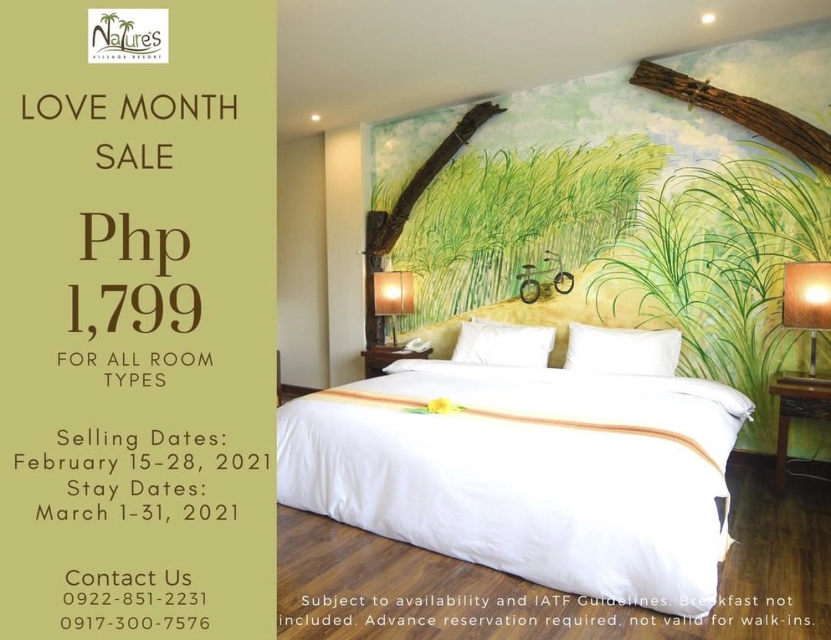 NaturesVillage's tweet photo. Promo alert‼️#nvr #hotelpromos https://t.co/K0quEWeyWk