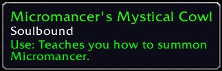 MumblesER_EU's tweet photo. Check out this item I just got! [Micromancer's Mystical Cowl] #Warcraft https://t.co/WSpc6B831n
