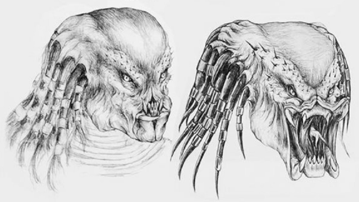 プレデター再設計

スタン・ウィンストンは「日本に向かう途中の飛行機でジェームズ・キャメロンが口のアイデアを出した」と語っているが、実際の所はショートとマンローのコンセプトを元に、左右に開く牙を4本に減らし、通常の口と組み合わせたアイデアをスタンとワンとで考え出したようだ。