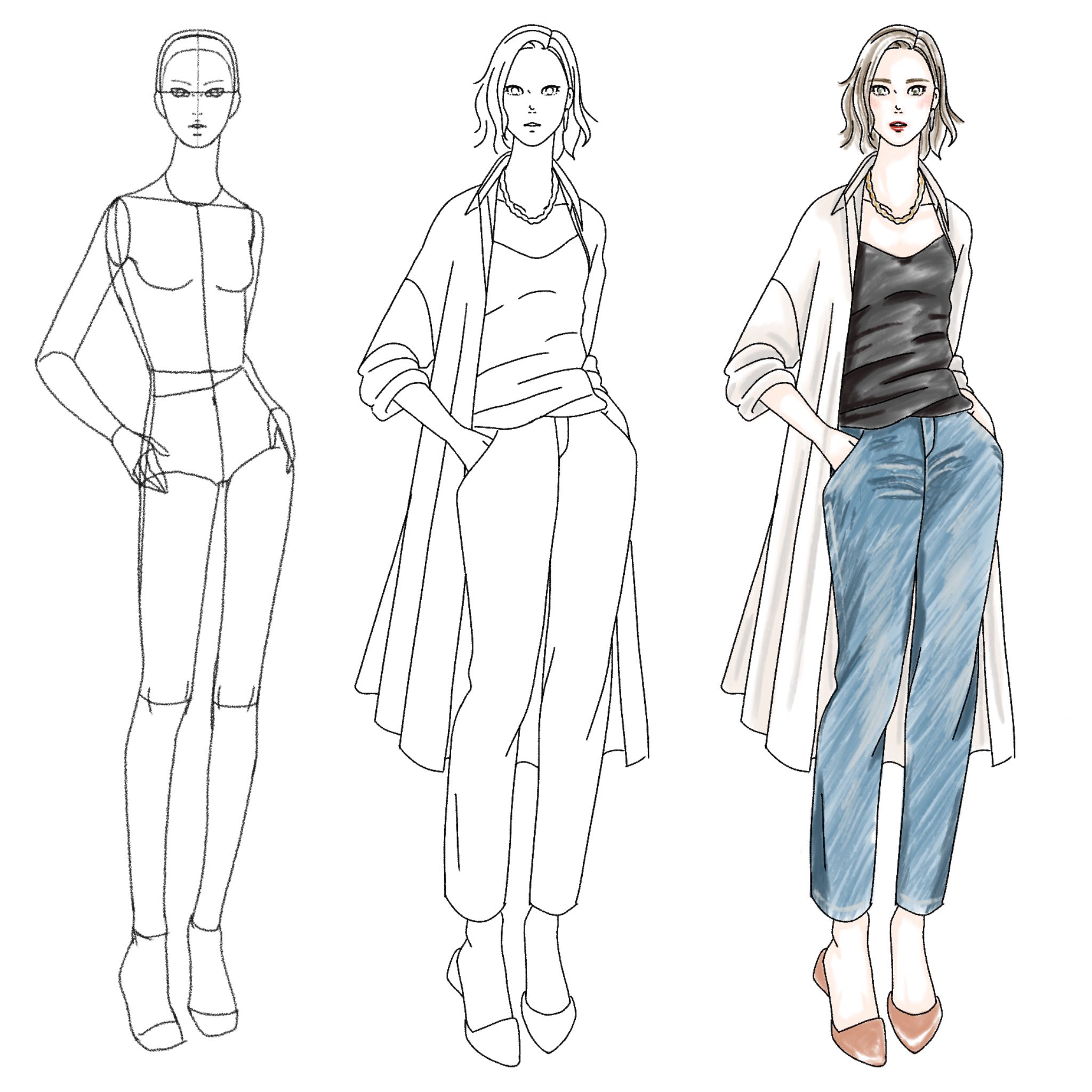 Ishin ファッションイラストレーター ヌードボディから段階的に 時間を忘れて描いてました ファッションイラスト ファッションイラストレーター ファッション画 ファッションデザイン画 イラスト好きな人と繋がりたい イラストレーターさんと