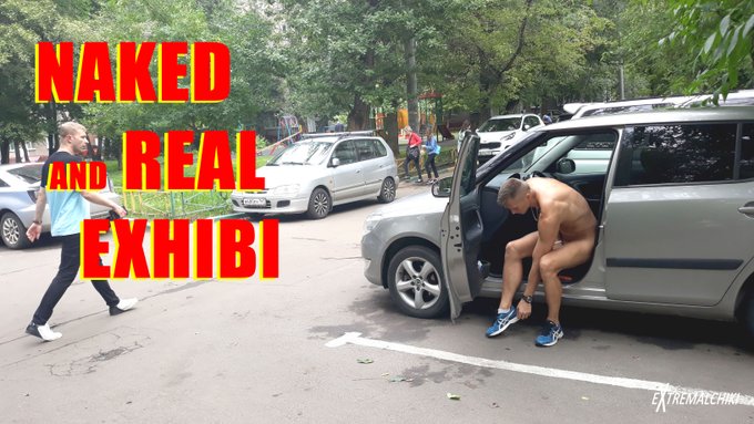 Fresh morning before summer naked trip in the car #outdoor #public #car #gay #travel #twink #student