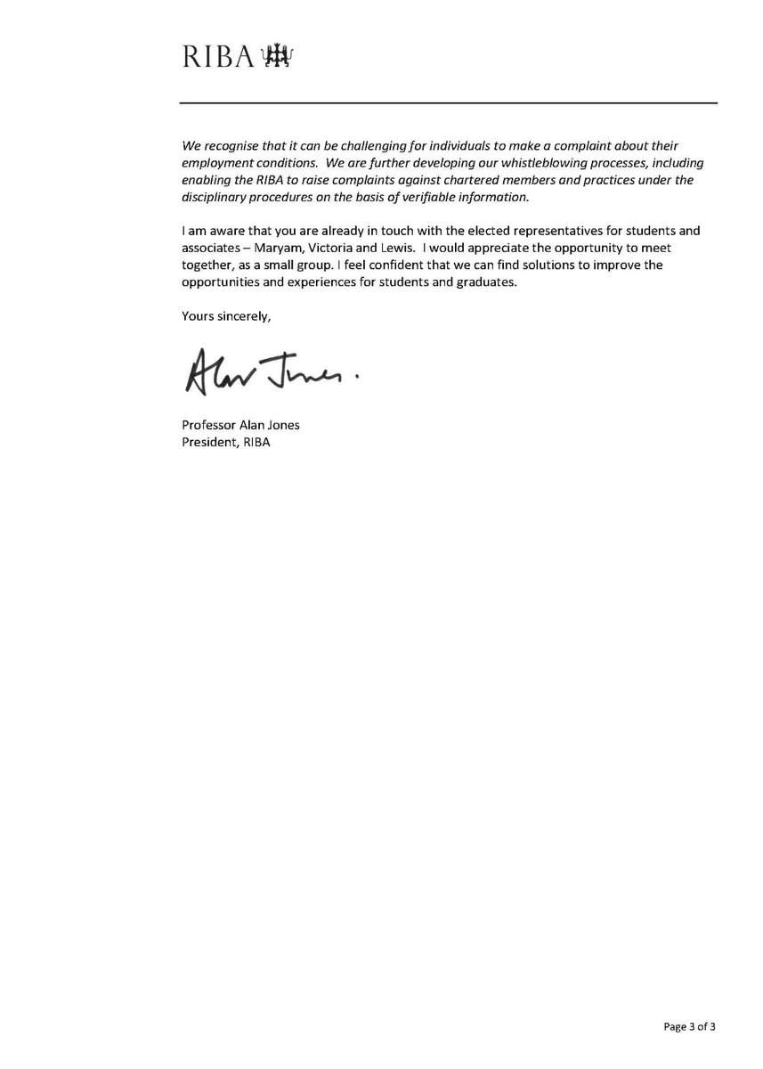 ArchitectsFront's tweet photo. @RIBA responded to our Open Letter, what do you think 🤔? L https://t.co/frUECEF749
