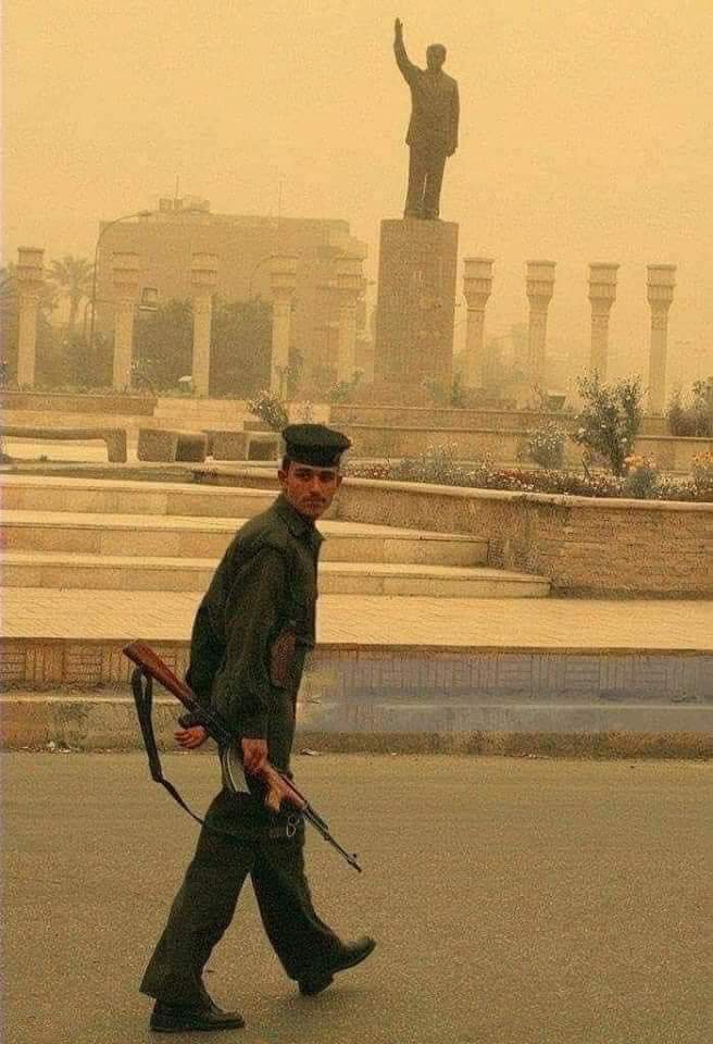 صوره لجندي عراقي قبل نصف ساعه من سقوط بغداد