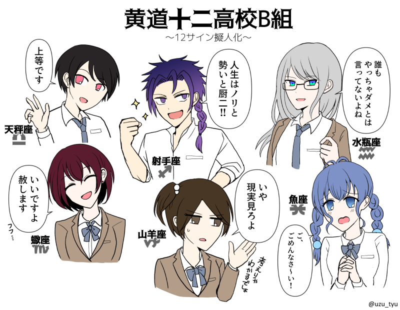 西洋占星術 ホロスコープ系擬人化プロフ Min T ミント