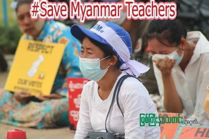 AyeKhetKhetPai1's tweet photo. #SaveMyanmar Teacher
#HearTheVoiceOfMyammar
#Coup27Feb https://t.co/3XL9N0vc9d