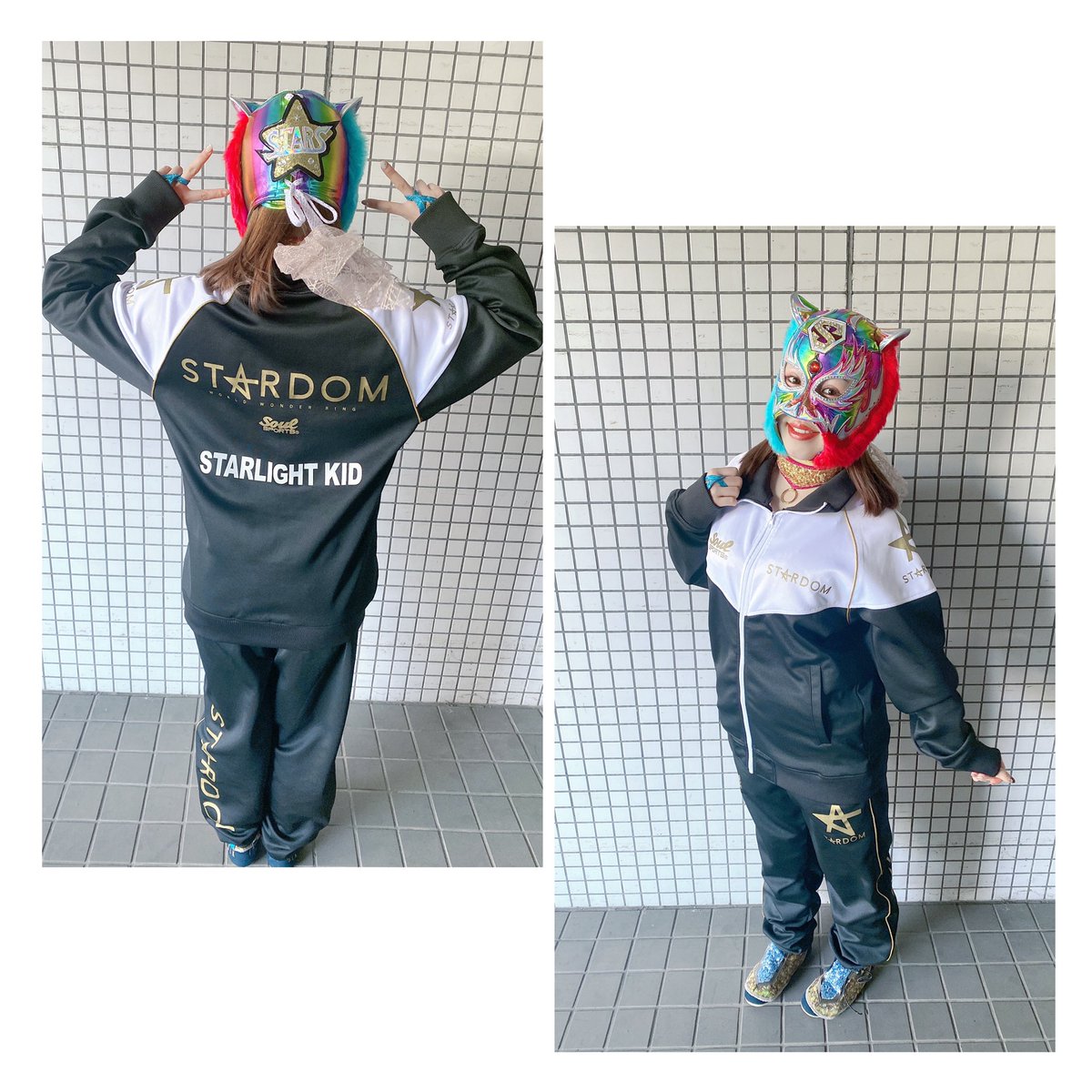 スターダム 女子プロレス 2020 セットアップジャージ Lサイズ 大きいサイズ 団体長袖ジャージセット | STARDOM×SOUL SPORTS (ソウル