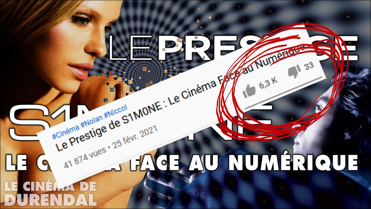 APPROCHEZ MESDAMES, APPROCHEZ MESSIEURS ! Venez découvrir la dernière vidéo de Durendal sur le Cinéma Numérique vu pas Christopher Nolan et Andrew Niccol ! 99.5% de satisfaction ! Pourquoi vous en priver plus longtemps ?! 😘
youtu.be/bhY_W8rJLS8