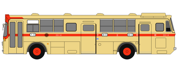 ツユムシ堂 Busillustration バスイラスト 京王帝都電鉄 D3114