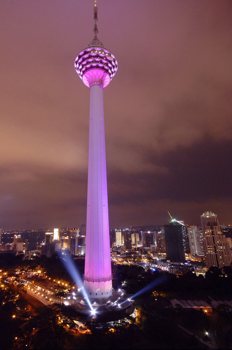 Almost forgot to post today's addition, but we're off to Kuala Lumpur Tower (in Malay that's Menara Kuala Lumpur). It's a communications tower in Kuala Lumpur which is 1,381 feet tall, including the antenna on the top. The tower also has a revolving restaurant. It's the.......