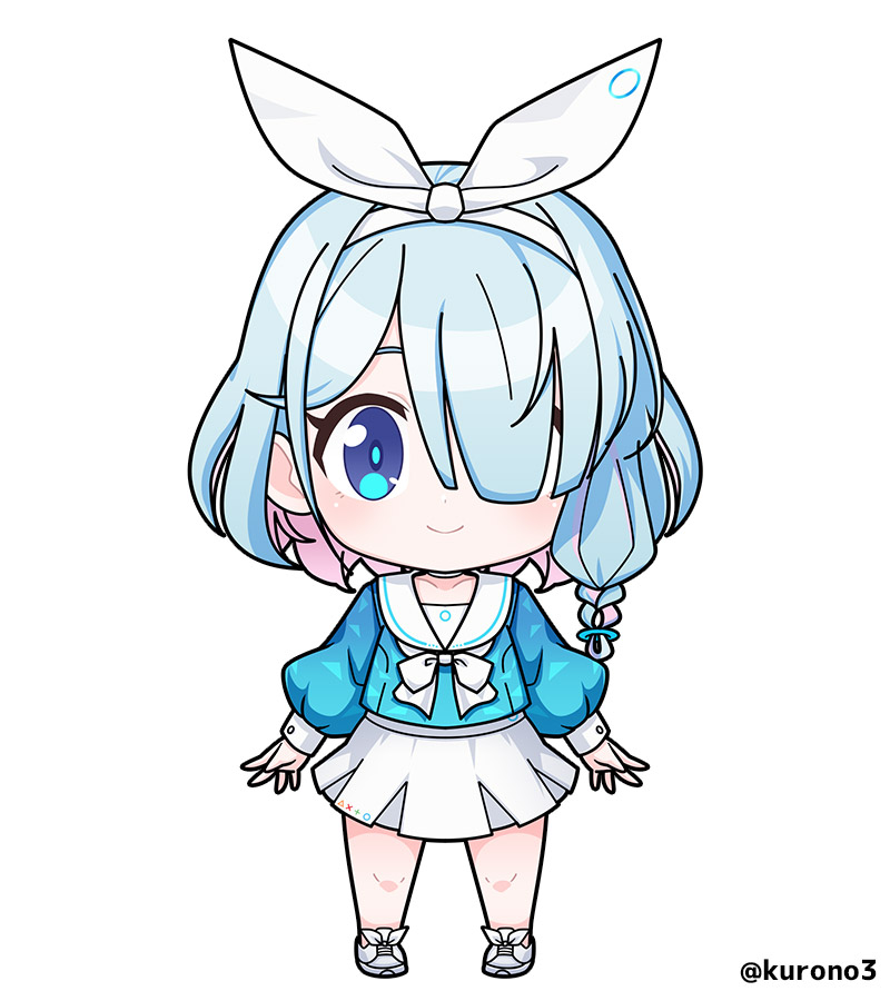 アロナ(ブルアカ) 「出たらいいなを形(絵)に。ねんどろいど風・『ブルーアーカイブ』のアロナちゃん描き」|玄乃エミーのイラスト