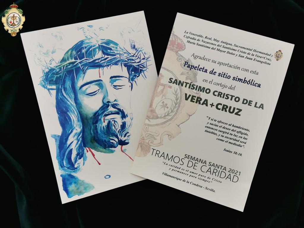 veracruzvillque's tweet photo. PAPELETAS DE SITIO SIMBÓLICAS. 
Este año salimos a la calle, pero para llenar cada rincón de CARIDAD, ESPERANZA, HERMANDAD Y SALUD. ponemos en marcha la iniciativa "TRAMOS DE CARIDAD" con el objetivo de recaudar fondos. 
Te lo contamos aquí 👇🏻👇🏻
https://t.co/6rQqUadVEZ https://t.co/d2fcStjecA