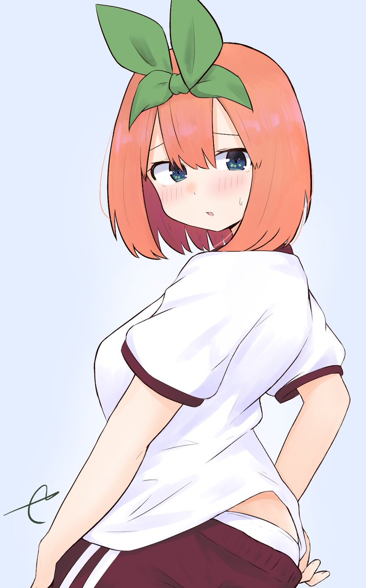 中野四葉 「満更でもない…? 」|とりまる御池のイラスト