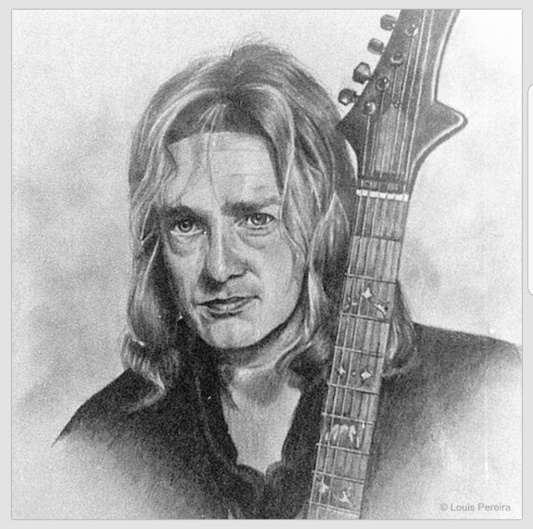  Happy 64th Birthday Adrian Smith! Here\s a pencil portrait I did of Adrian back in the mid 80s 