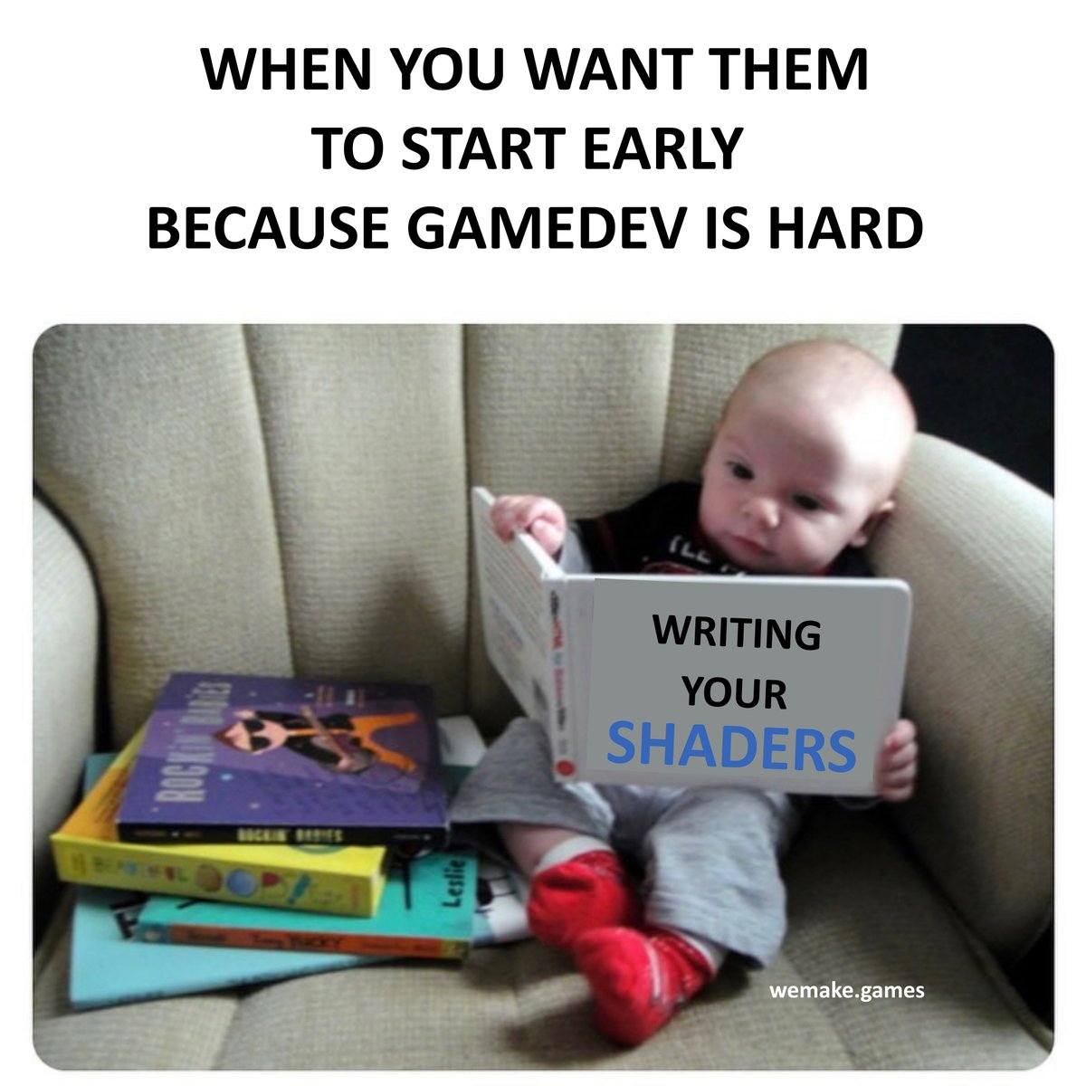 wemakegamesapp's tweet photo. Tough times, get good.

#gamedev #indiegames #indiedev #unity #indiegame #madewithunity #gamedesign #gameart #indie #screenshotsaturday #wemakegames #indiegamedev #justgamedevthings #gamedevhumour #indiedevhour #alldev #gamedevmemes https://t.co/MhIYvOnjwi