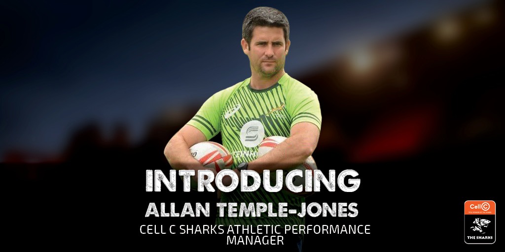 The Cell C Sharks are delighted to announce the appointment of the highly regarded former Blitzboks and current head of the Irish Sevens athletic performance, Allan Temple-Jones, as our Athletic Performance Manager.

Welcome back home Allan Temple-Jones!🦈
#OurSharksForever