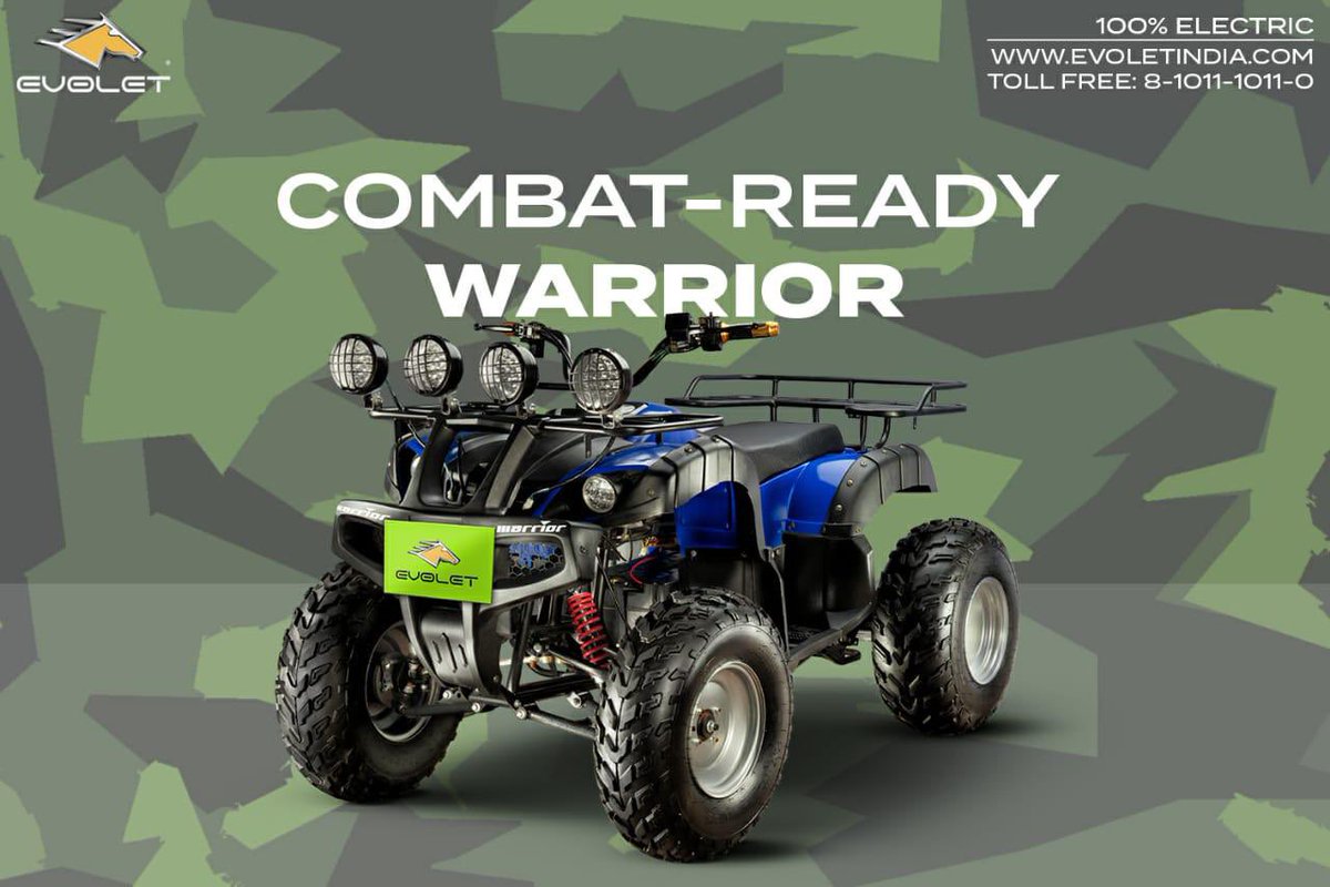 EvoletIndia's tweet photo. COMBAT-READY WARRIOR
#evolet #evoletindia #electric #scooters #and #motorcycles #evs #electricvehicle #saveearth #saveinviorment https://t.co/bEIPd1lZFt