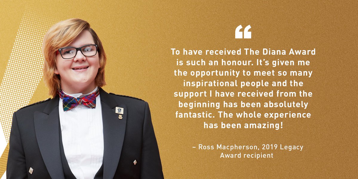 Do you know a young person selflessly working to transform the lives of others? 

Nominations are open for #2021DianaAwards until March 12th. 

Nominate now at diana-award.org.uk/award/nominati…