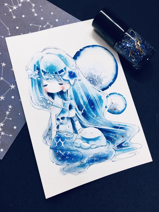 ダイソーマニキュア擬人化
オーロラサーカス/海に抱かれて 