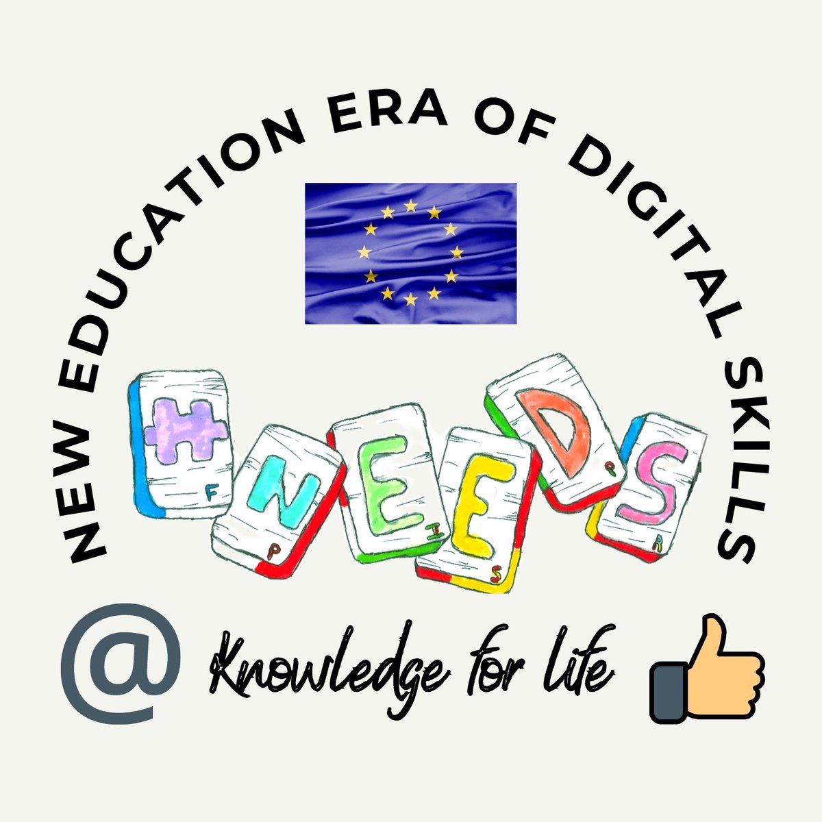 #Erasmus+ 🇪🇺
Projecte NEEDS: New Education Era of Digital Skills.

🔔Ja tenim logo guanyador!! 👏👏

-Amb una votació molt igualada!!

-Amb l’obligació d’utilitzar un sistema de desempat!

-The winner is...