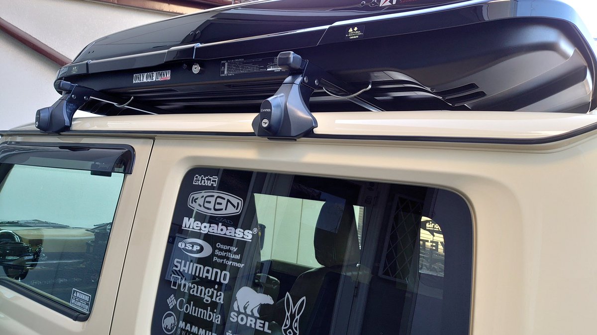 ルーフモールを取り付けてみた 純正は値段が高いので、ドアモールを