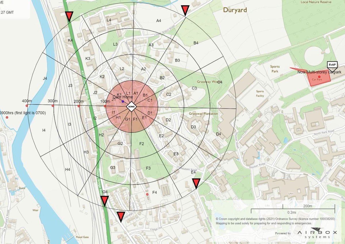 DC_Police's tweet photo. UPDATE: Major incident, Exeter - More than 2,000 homes are being evacuated this morning in preparation for the detonation of a suspected WW2 bomb by the Army, discovered at a building site on Glenthorne Road yesterday https://t.co/WyEitf9bis https://t.co/dKaRf3BM3I