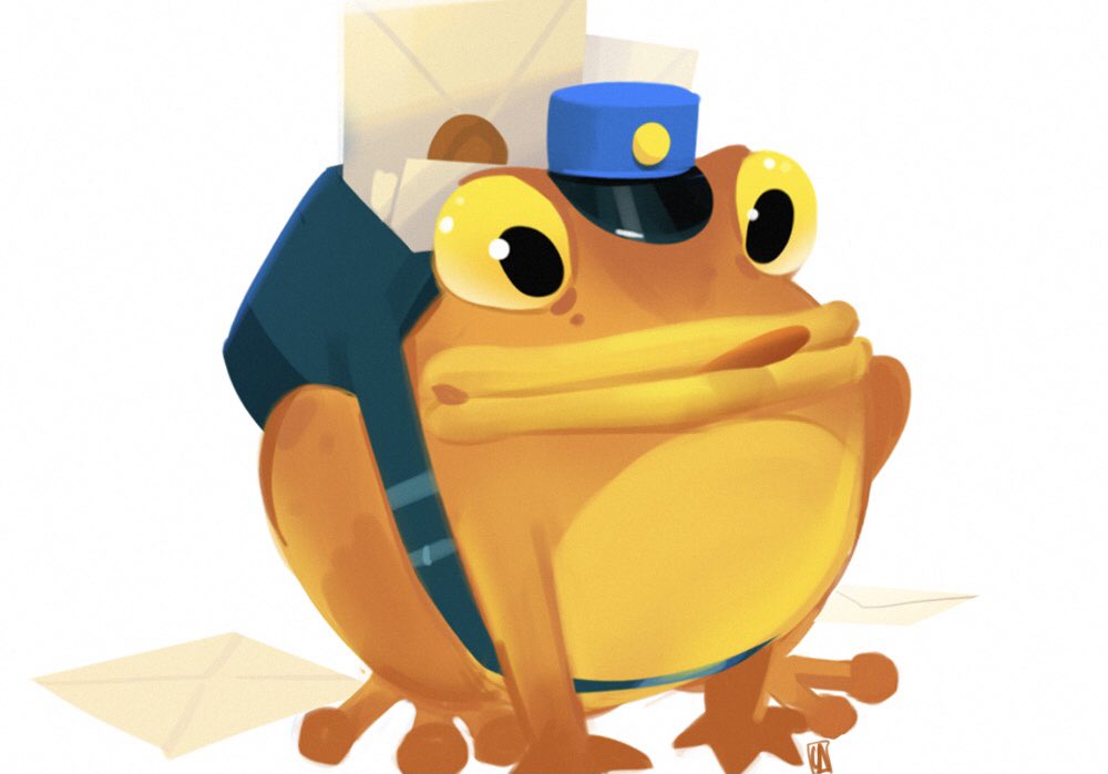 Mr. Postman📮 #Frog #conceptart #illustrationart #characterdesign #sketch
