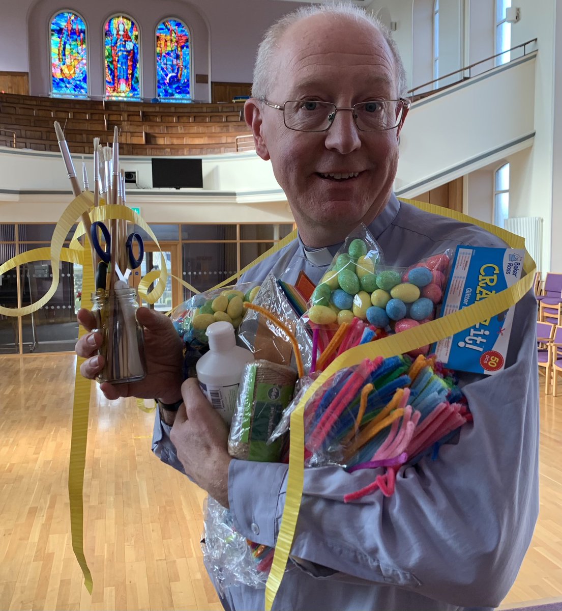 We’re making it through Lent with Crafternoons. Making flowers for the Easter Sunday cross on a Wednesday with a prayer and fellowship bringing people together trinityhub.org.uk/news/2021/02/1…