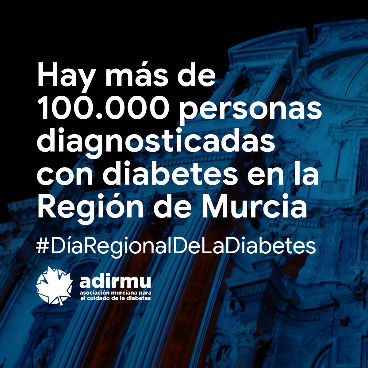 Hoy es el #DíaRegionalDeLaDiabetes 📅 Se calcula que aproximadamente 60.000 personas padecen #diabetes sin saberlo en la Región de #Murcia. Concienciar, educar en #Salud es muy importante para prevenir y convivir con diabetes 💙💪🏼 #UnidosPorLaDiabetes #ExpertosEnDiabetes