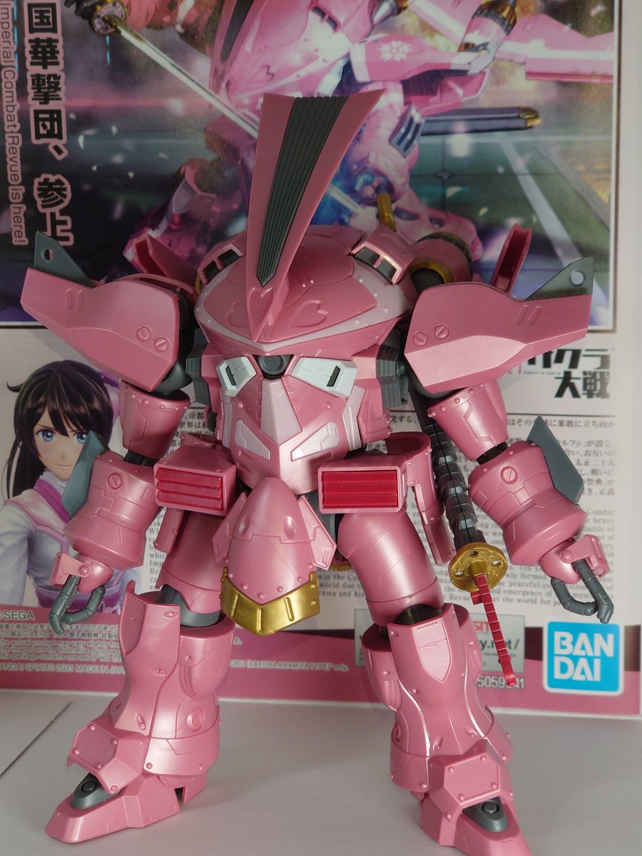 シグマン 試製桜武 仮組みしました よく出来てますが 頭部を別パーツで色分けできるなら腕 脚もできそうなんですけどね いささか難物です でも ファイトがわきます 新サクラ大戦 天宮さくら 霊子戦闘機試製桜武