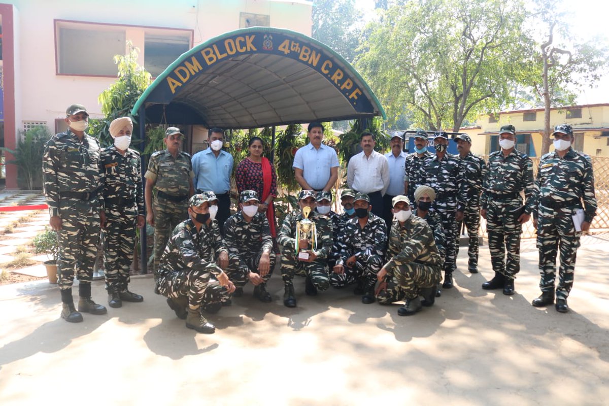 QAT of 04 Bn, CRPF took the First position in Inter Bn QAT competition held at Odisha Sector, Bhubaneswar,  Sh. Manoj Kumar Yadav, Commandant and Officers of 04 Bn CRPF congratulated QAT team for their splendid achievements, sincere effort and hard work.