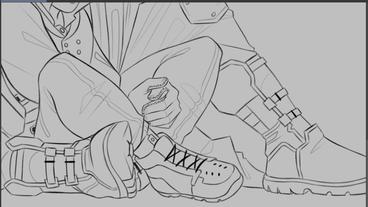 wip // anyway i guess i draw shoes now 