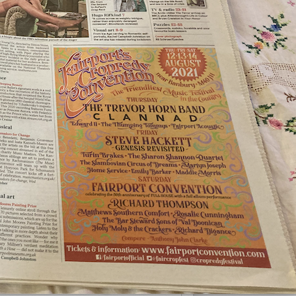 Today's Times.
fairportconvention.com/tickets