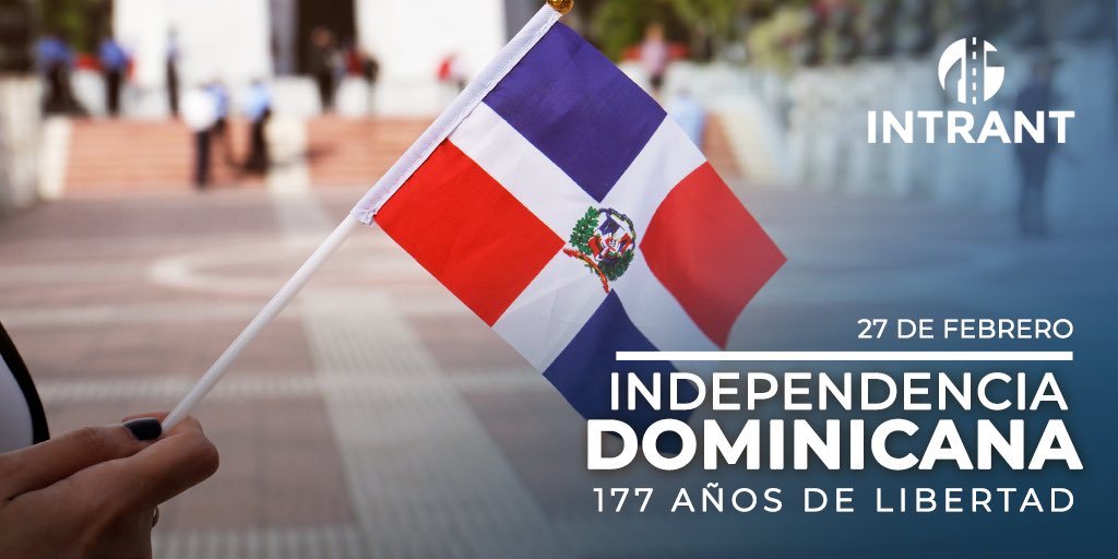 INTRANT_RD's tweet image. Hoy celebramos con orgullo el Día de nuestra Independencia y #BanderaNacional 🇩🇴, reafirmando nuestro compromiso con la acción heroica impulsada por un grupo de jóvenes valientes, que dio como resultado la #Patria que tenemos.

¡Viva la República Dominicana! |  #INTRANT.