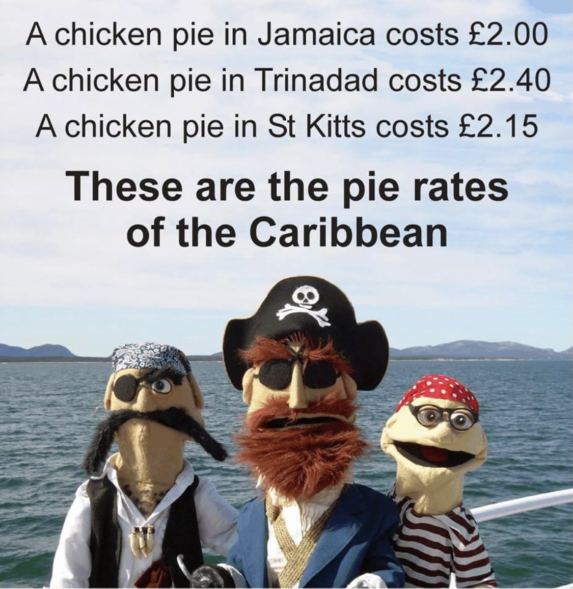 RJS2212's tweet photo. One for @aap03102 , @mrsdenyer and @MrMattock #PieRatesOfTheCaribbean https://t.co/KmdQJuyLw5
