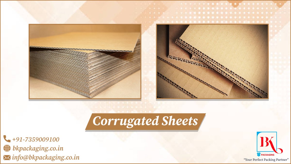 packaging_b's tweet photo. We manufacture Quality Corrugated Sheets.
Give us Call on +91-7359009100.
Visit https://t.co/Az9Fq0oHDx for more Details.
Mail us on: info@bkpackaging.co.in
.
.
#CorrugatedBox #PrintedCorrugatedBoxes #corrugatedsheet #corrugatedsheets https://t.co/G5r8WoCWIs