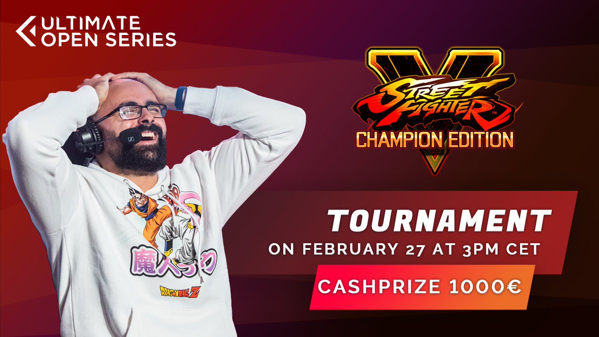 UOS_Tournament's tweet photo. 2 hours before the end of the SFV tournament registrations ! 
Join @MrProblemX @Hurricane_FGC and all others participants.  

Registrations: https://t.co/yt7m0Wl3bT

The top 8 will be on @zDamascus 's Twitch channel
📺 https://t.co/JxXbUYKzvH

10 slots left ! https://t.co/Z2Gob91h5F