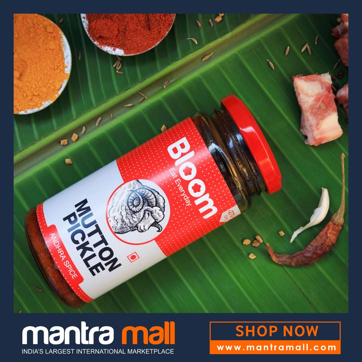 mantramall's tweet photo. Check out this Boneless Andhra Mutton Pickle. Shop now by clicking on this link here: https://t.co/y1yT10w3Ai https://t.co/wyXIJK3toQ