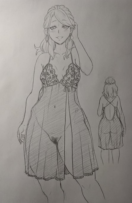 次のマンガのヒロインのネグリジェ。 