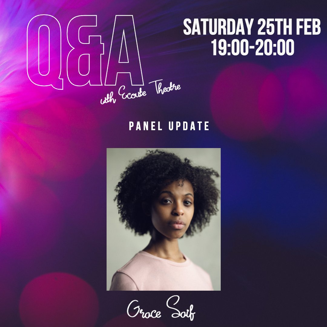 Join us TONIGHT for our Q&amp;A hosted in partnership with <a href="/GoldsmithsSE6/">GoldsmithsCommunityCentre</a> to talk #theatre &amp; #film. From making #verbatim work, #adapting it to the screen or starting out as a #creative.

Book your #free ticket : eventbrite.co.uk/e/qa-with-the-…

Panel includes: <a href="/ZoeFlorenceTY/">Zoe Templeman-Young</a> and <a href="/gracesaif/">Grace Saif</a>
