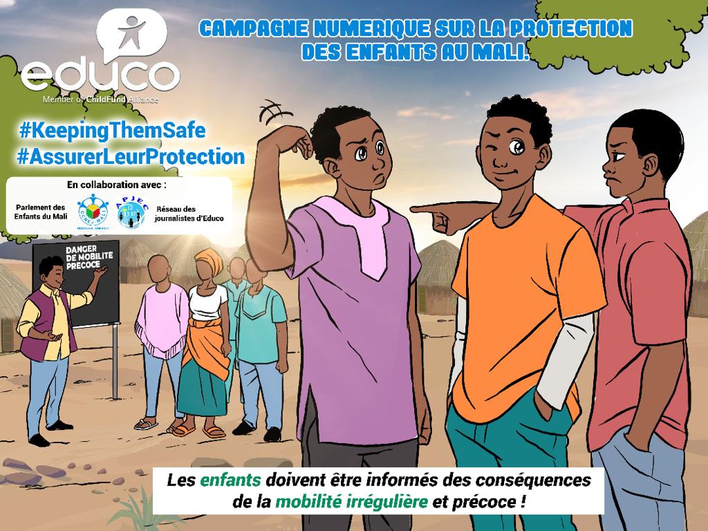 Chers parents, vous devez prévenir vos enfants sur les conséquences de la mobilité irrégulière et précoce. 
       
#KeepingThemSafe 
#AssurerLeurProtection
#APJECMali   #DroitsDeLenfant 

<a href="/Educo_ONG/">Educo</a> <a href="/unicefmali/">UNICEF Mali</a> <a href="/OCHA_Mali/">OCHA Mali</a> <a href="/AECID_es/">AECID</a> <a href="/ChildFundAll/">ChildFund Alliance</a> <a href="/CCNEJ_Mali/">Conseil Consultatif National des Enfants et Jeunes</a> #parlementdesenfants